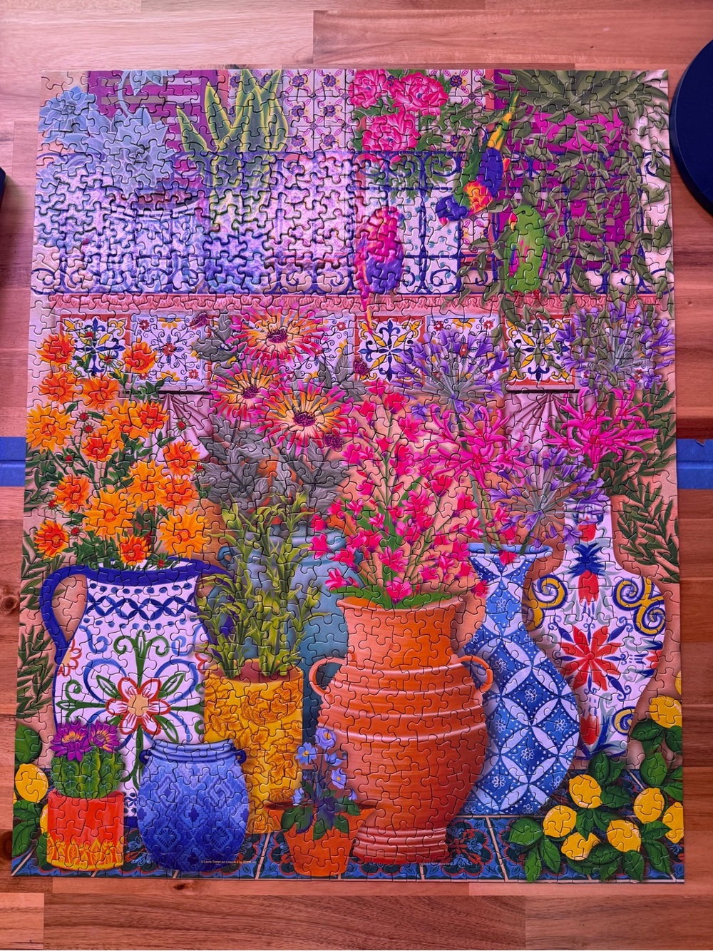Springbok 1000 Piece Jigsaw Puzzle Mediterranean Garden Retreat - Picture 2 of 4